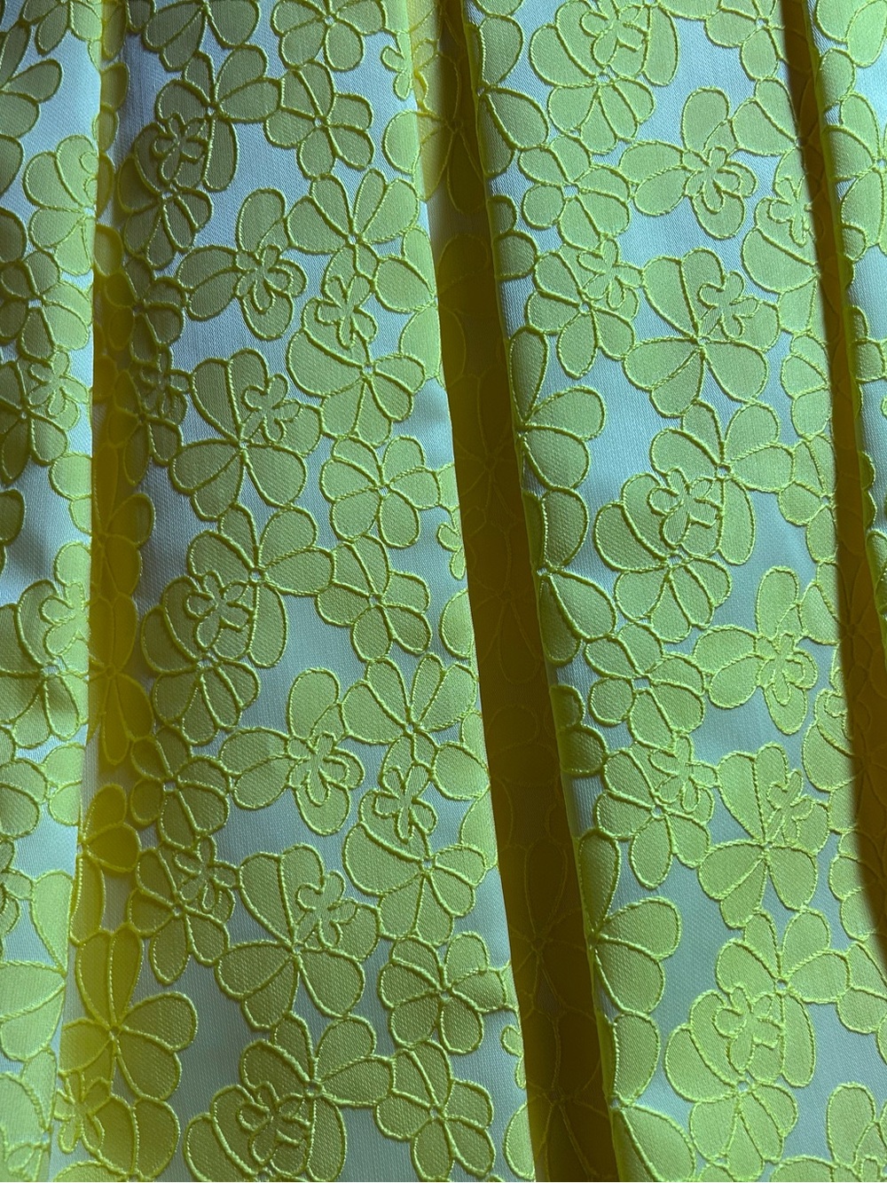 Halogen® × Atlantic-Pacific Jacquard Pleat Skirt, Medium, YELLOW LIGHT - Picture 7 of 16